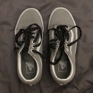 Grey Old School Vans